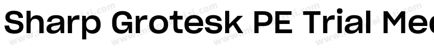 Sharp Grotesk PE Trial Medium 21字体转换